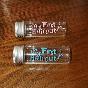 Personalized First Haircut Jar / Hair Cut Jar / Baby Keepsake / Glass Jar